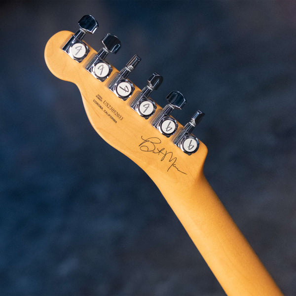 USED FENDER BRENT MASON SIGNATURE TELECASTER WITH CASE - PRIMER GRAY