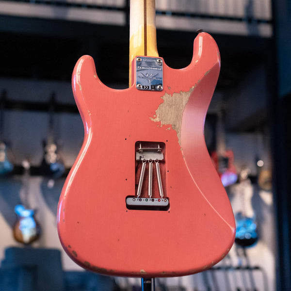 USED FENDER CUSTOM SHOP LIMITED EDITION '56 STRATOCASTER HEAVY RELIC - FADED AGED TAHITIAN CORAL