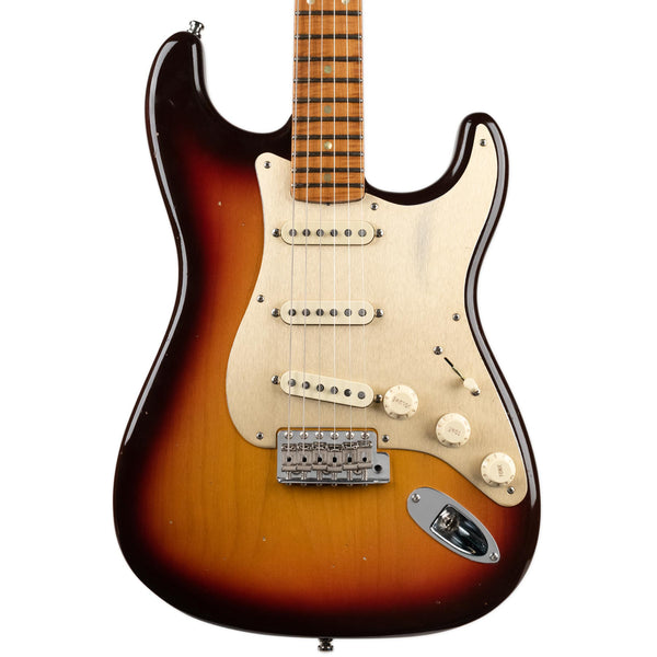 USED FENDER CUSTOM SHOP LTD '58 SPECIAL STRATOCASTER JOURNEYMAN RELIC  - CHOCOLATE 3TSB