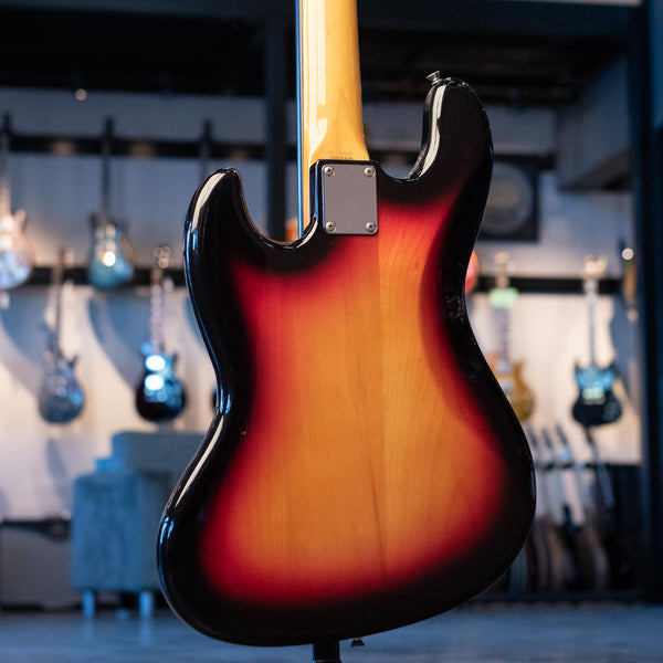 USED FENDER JAZZ BASS CRAFTED IN JAPAN 1993 - SUNBURST WITH CASE