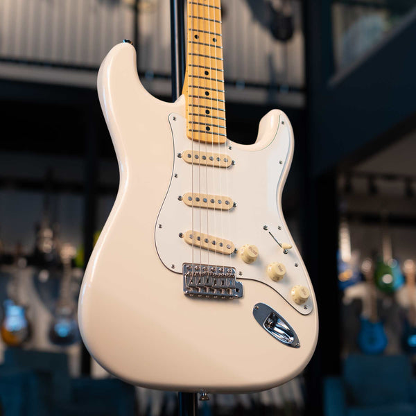 USED FENDER JV MODIFIED '60S STRATOCASTER - OLYMPIC WHITE WITH BAG