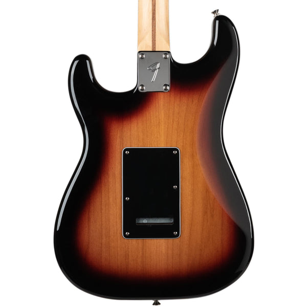 USED FENDER PLAYER STRATOCASTER - 3 TONE SUNBURST WITH NOISELESS PICKUPS AND GIGBAG