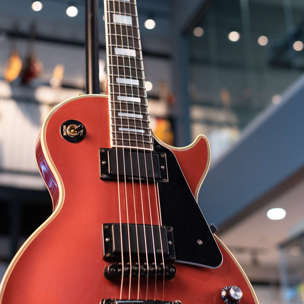 USED GIBSON 1988 LES PAUL CUSTOM SHOWCASE EDITION - RUBY RED METALLIC