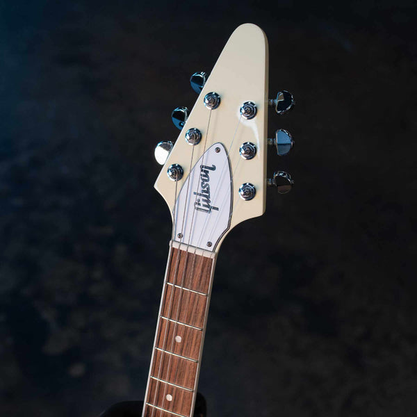 USED GIBSON 70S FLYING V - CLASSIC WHITE WITH CASE
