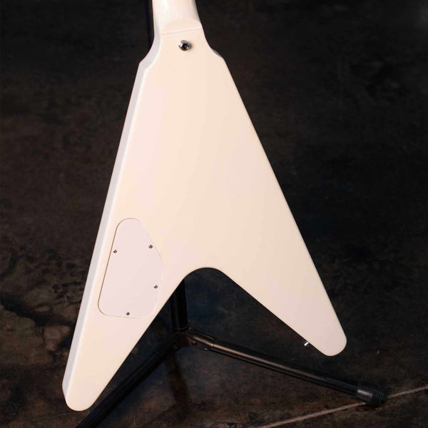 USED GIBSON BRENDON SMALL SNOW FALCON FLYING V - SNOW BURST WITH CASE