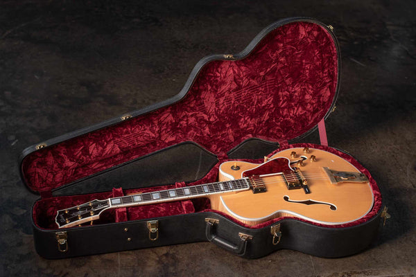 USED GIBSON CUSTOM L-5 CES - 2004 FIGURED NATURAL WITH CASE