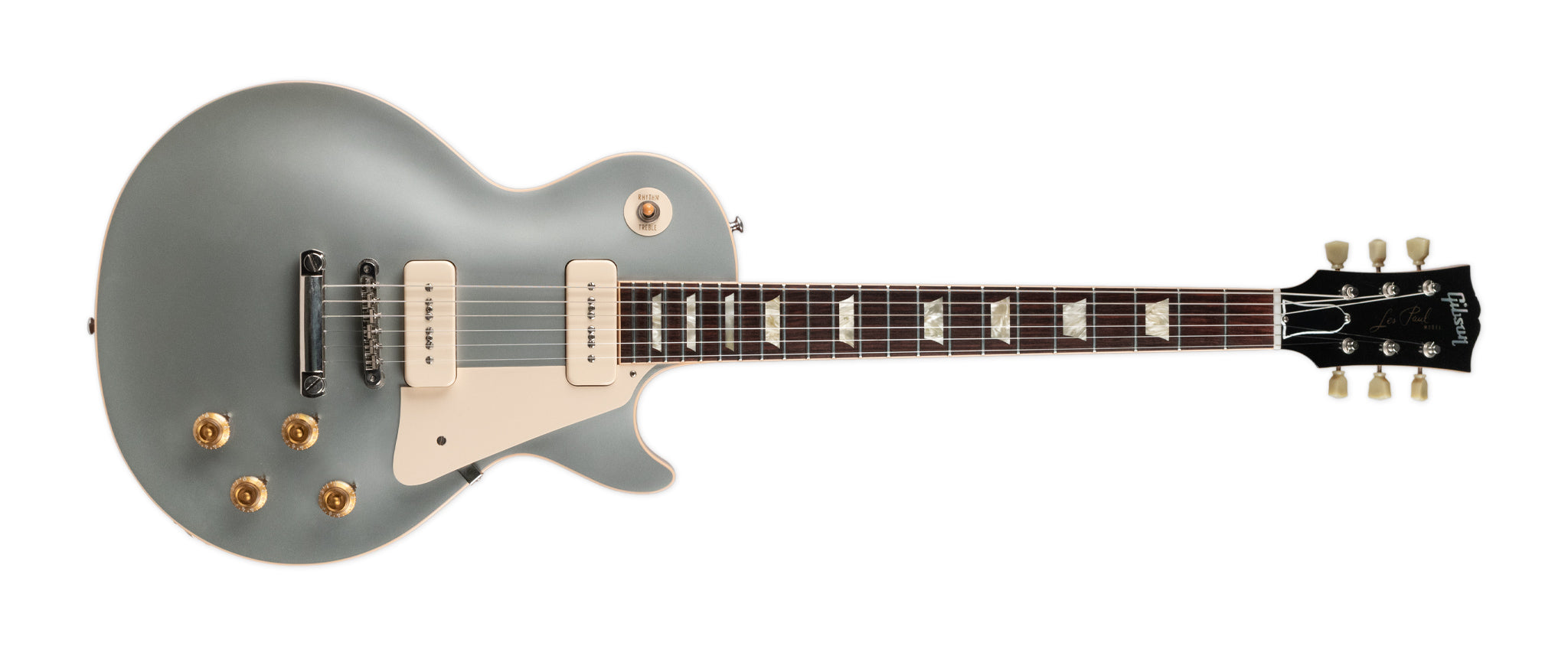 USED GIBSON CUSTOM SHOP 1956 REISSUE LES PAUL - SILVERMIST | Stang Guitars