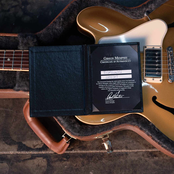 USED GIBSON ES-335 ALL GOLD WITH CASE