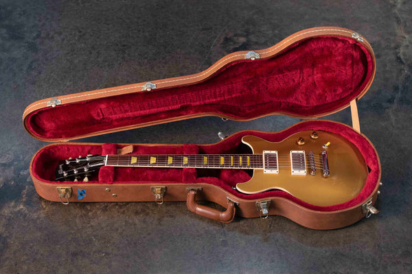 USED GIBSON LES PAUL STANDARD DC GOLDTOP W/CASE