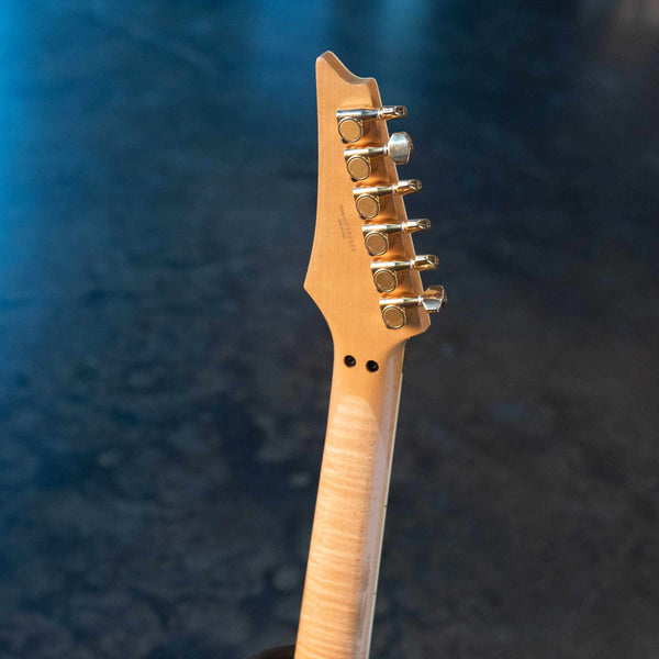 USED IBANEZ 1994  S540BM S SERIES HSH SUPERSTRAT (ANTIQUE VIOLIN - BURLED MAPLE) W/CASE