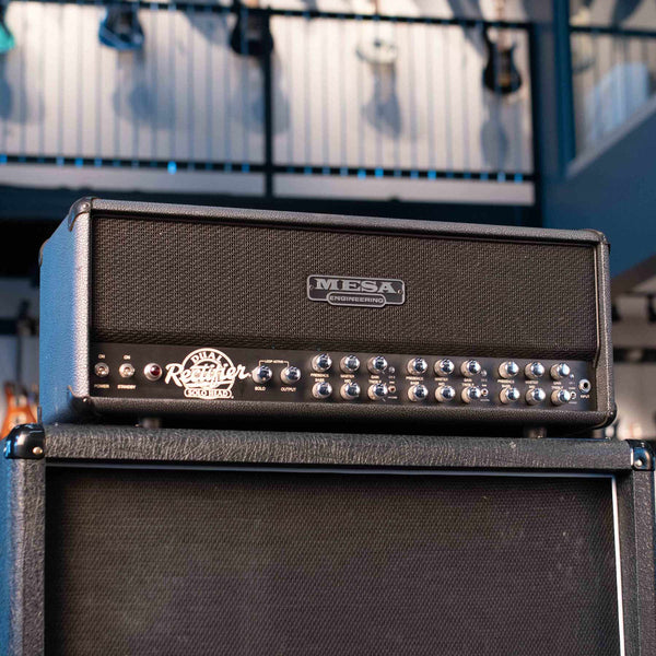 USED MESA BOOGIE DUAL RECTIFIER 100 WATT HEAD WITH ROADCASE AND FOOTSWITCH