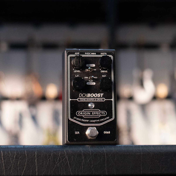 USED ORIGIN DCX BOOST TONE SHAPER AND DRIVE BLACK EDITION WITH BOX