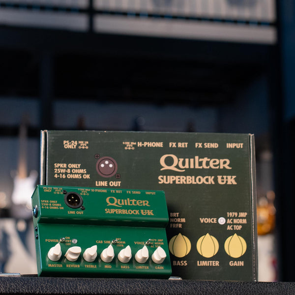 USED QUILTER SUPERBLOCK UK W/BOX & POWER SUPPLY