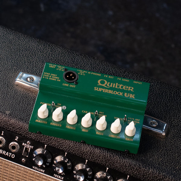 USED QUILTER SUPERBLOCK UK W/BOX & POWER SUPPLY