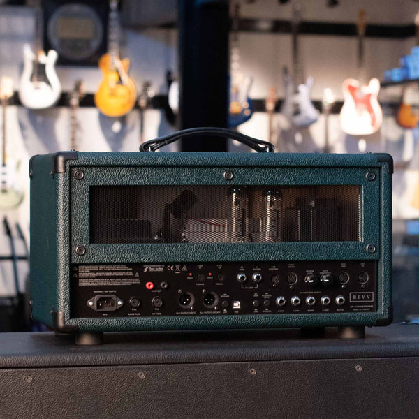 USED REVV G50 HEAD - CUSTOM GREEN TOLEX WITH GATOR ROADCASE AND FOOTSWITCH