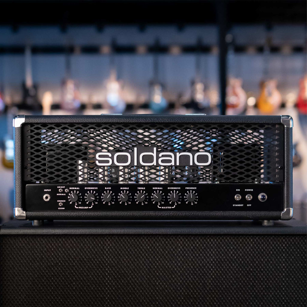 Soldano Shell USED SOLDANO SLO-100 SUPER LEAD OVERDRIVE AMPLIFIER - 2004 CUSTOM BLAC ...