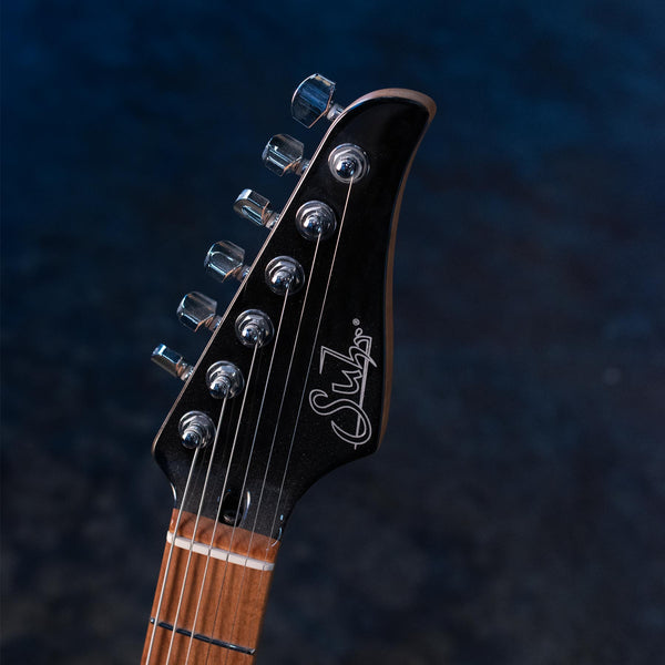 USED SUHR MODERN PLUS, ROASTED MAPLE NECK  -  TRANS BLUE DENIM SLATE