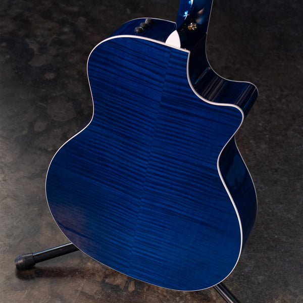 USED TAYLOR 654CE LEFT-HANDED - BLUE WITH CASE