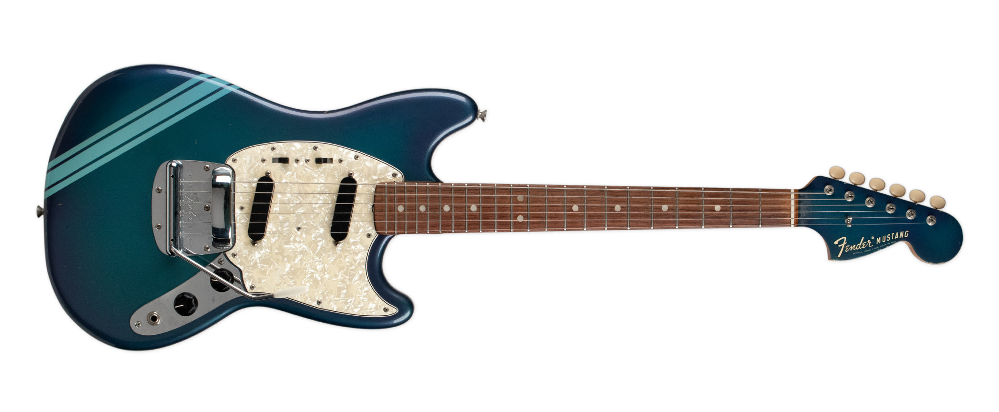 ギター Fender USA Mustang 1969 VINTAGE 1969 FENDER MUSTANG COMPETITION BLUE WITH STRIPE