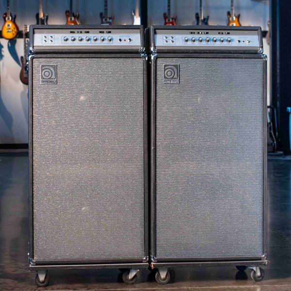 VINTAGE AMPEG SBT PREAMP W/2X15 POWERED CABINETS