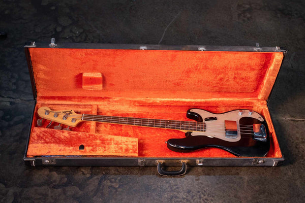 VINTAGE FENDER PRECISION BASS 1969 BLACK W/CASE