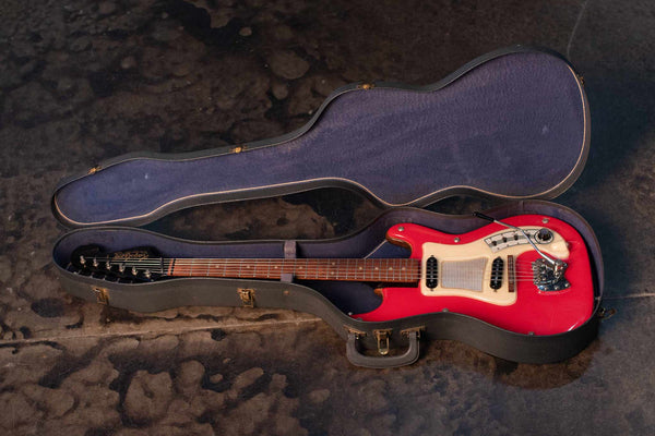 VINTAGE HAGSTROM MODEL 1 W/CHIPBOARD CASE
