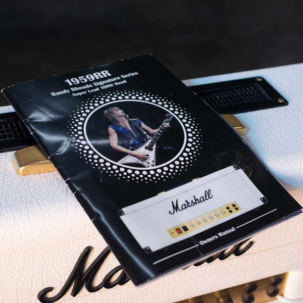 VINTAGE MARSHALL1959RR RANDY RHOADS SIGNATURE MKII SUPER LEAD HEAD WITH MATCHING 1960A CAB