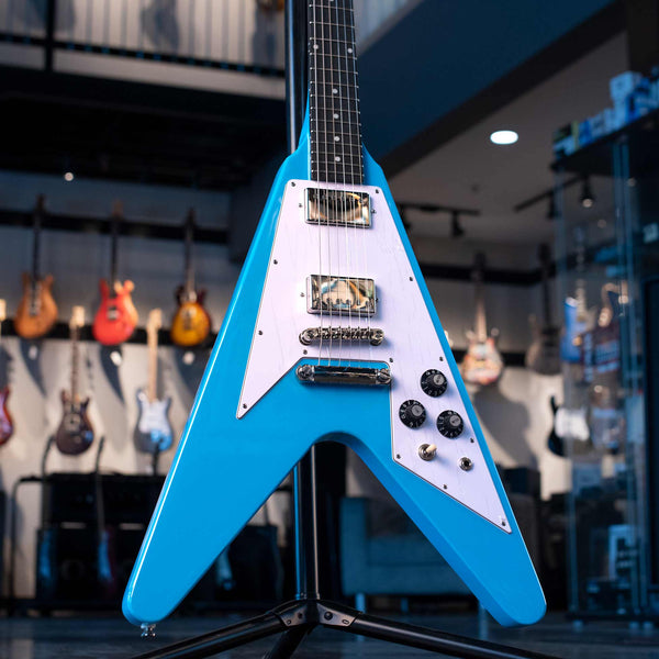 EPIPHONE FLYING V 70S WITH GIGBAG - MAUI BLUE