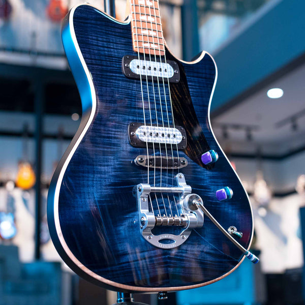 POWERS ELECTRIC GUITAR A-TYPE - TWILIGHT BLUE SELECT FLAME CAMTAIL FF42