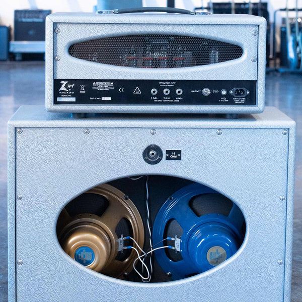 USED DR. Z Z WRECK HEAD W/ MATCHING  2X12 CABINET WITH COVERS