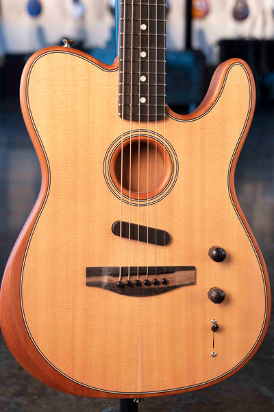 USED FENDER AMERICAN ACOUSTASONIC TELECASTER - NATURAL