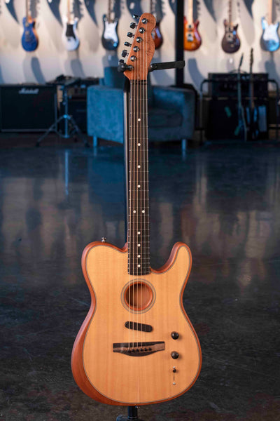 USED FENDER AMERICAN ACOUSTASONIC TELECASTER - NATURAL