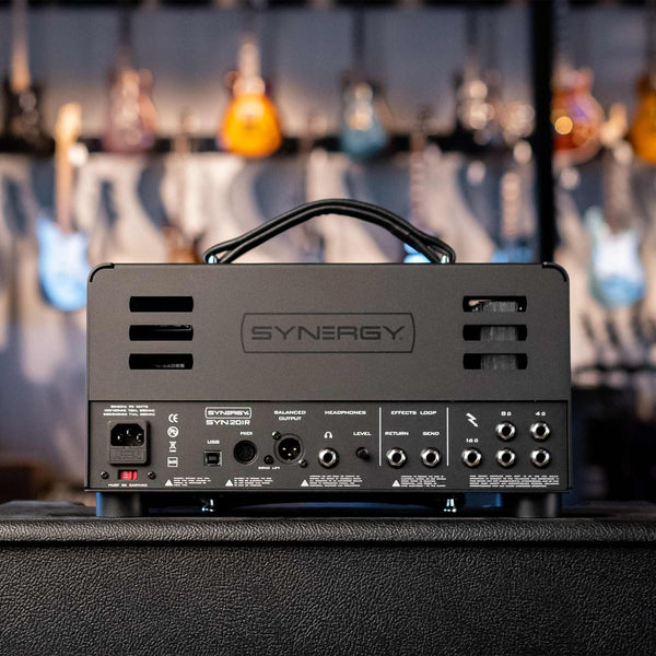 SYNERGY SYN-20IR ALL-TUBE HEAD - 20 WATTS - 3-CHANNEL PREAMP MODULE PLATFORM AMP - IR EQUIPPED