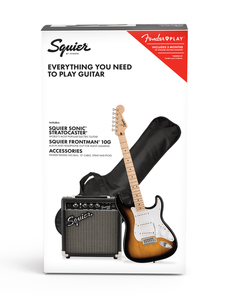 SQUIER SONIC STRATOCASTER PACK - SUNBURST