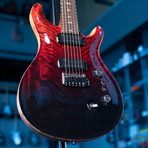 PRS CUSTOM 24-08 MANGO TOP LIMITED EDITION - FIRE RED / GRAY BLACK FADE