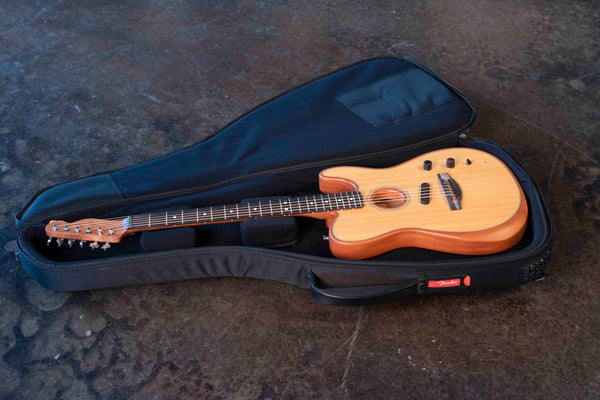 USED FENDER AMERICAN ACOUSTASONIC TELECASTER - NATURAL