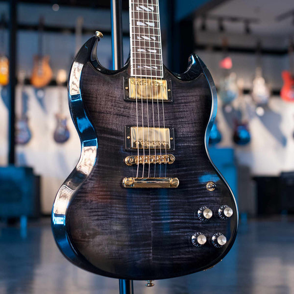 USED GIBSON SG SUPREME - TRANS EBONY BURST