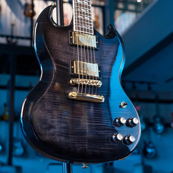 USED GIBSON SG SUPREME - TRANS EBONY BURST