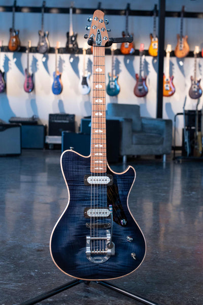 POWERS ELECTRIC GUITAR A-TYPE - TWILIGHT BLUE SELECT FLAME CAMTAIL FF42