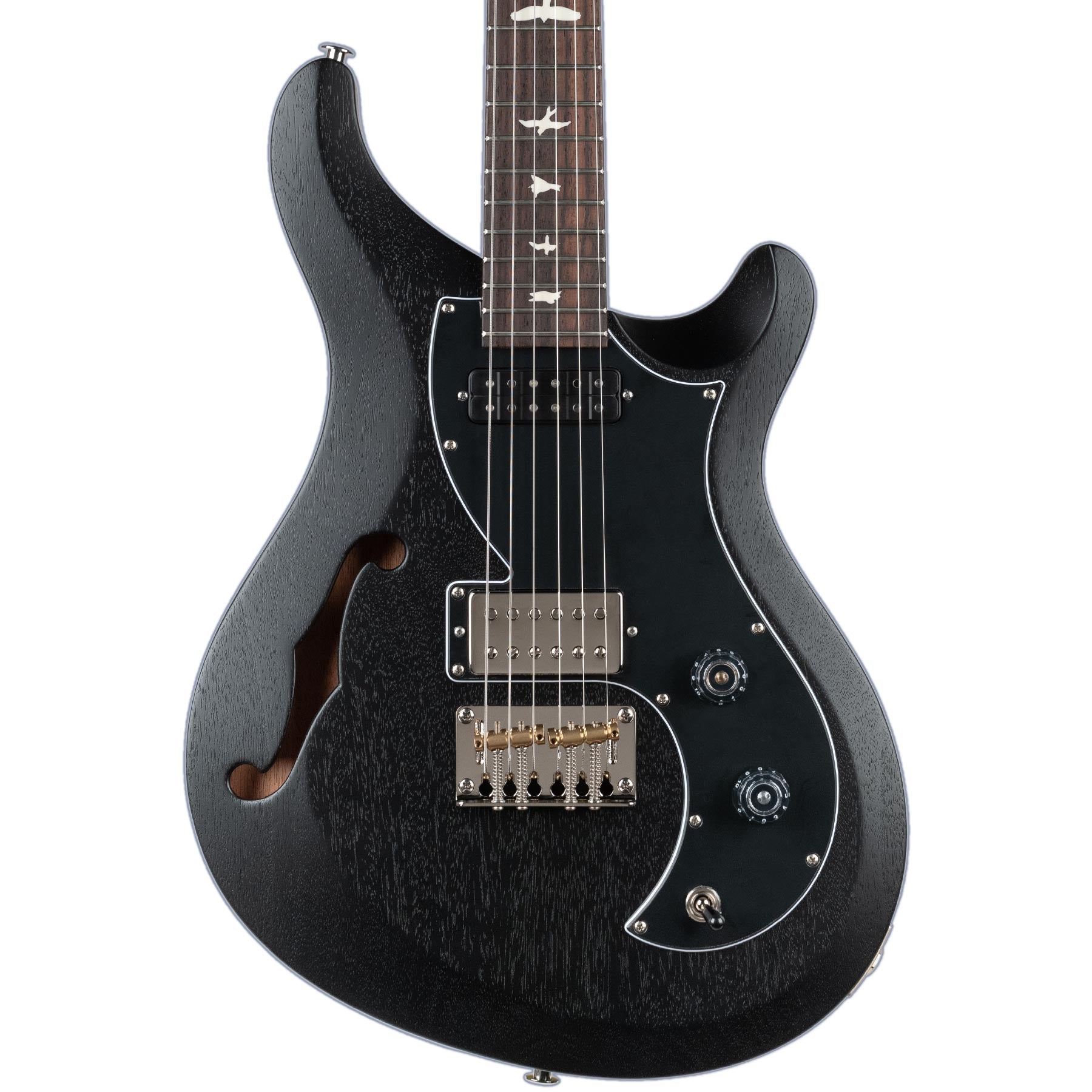 PRS S2 VELA SEMI HOLLOW SATIN - CHARCOAL WITH BAG