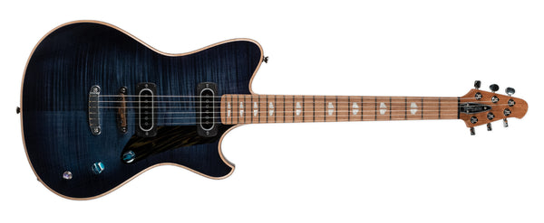 POWERS ELECTRIC A-TYPE - HARDTAIL SELECT MAPLE FLAME TWILIGHT BLUE