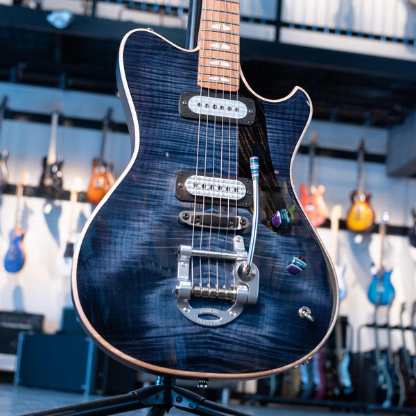 POWERS ELECTRIC GUITAR A-TYPE - TWILIGHT BLUE SELECT FLAME CAMTAIL FF42