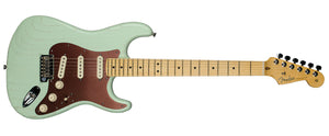 FENDER FSR AMERICAN STRAT FADED ASH MAPLE FINGERBOARD SURF GREEN