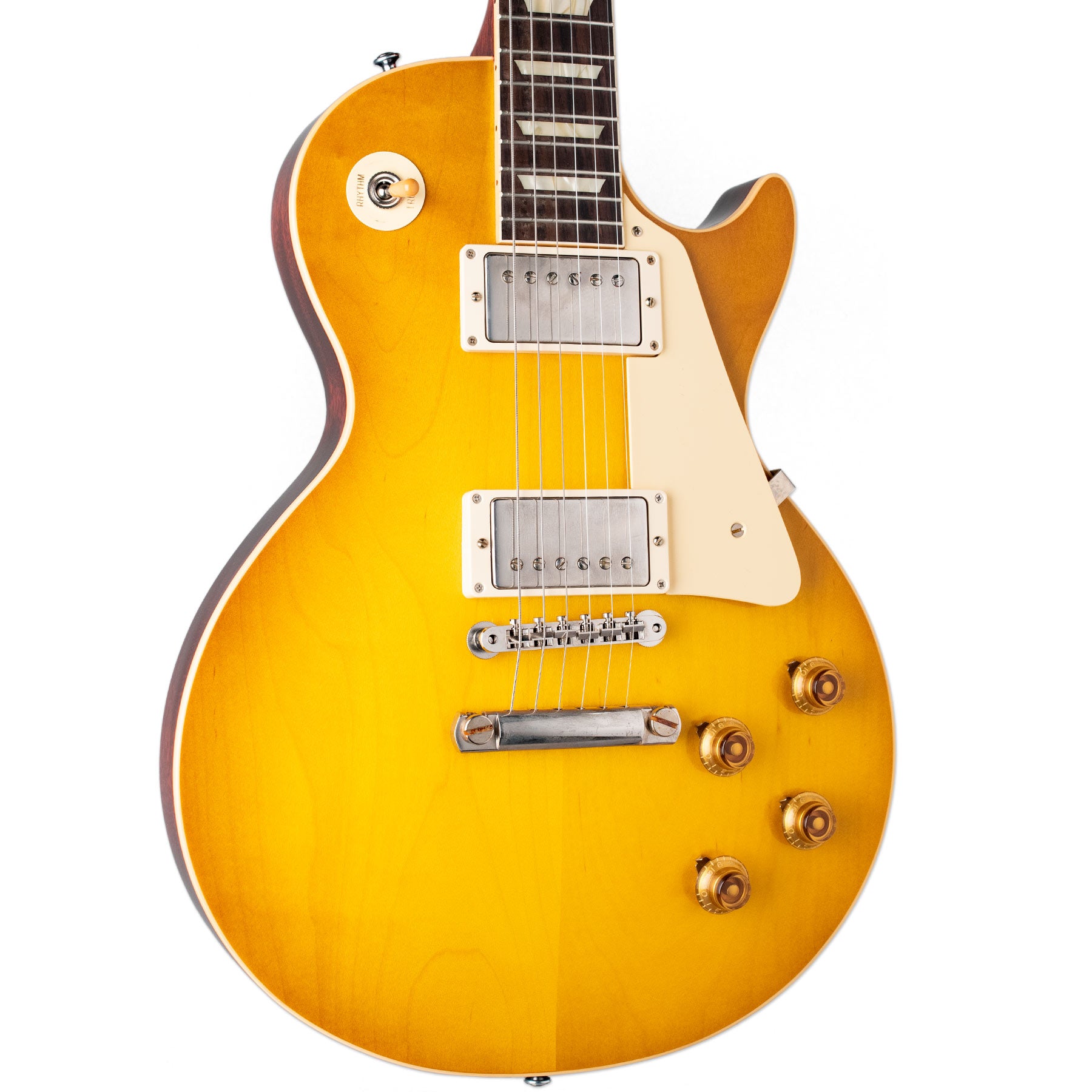 GIBSON CUSTOM SHOP 1958 LES PAUL STANDARD REISSUE- LEMON BURST VOS