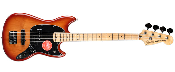 FENDER MUSTANG BASS PJ MAPLE NECK SIENNA SUNBURST