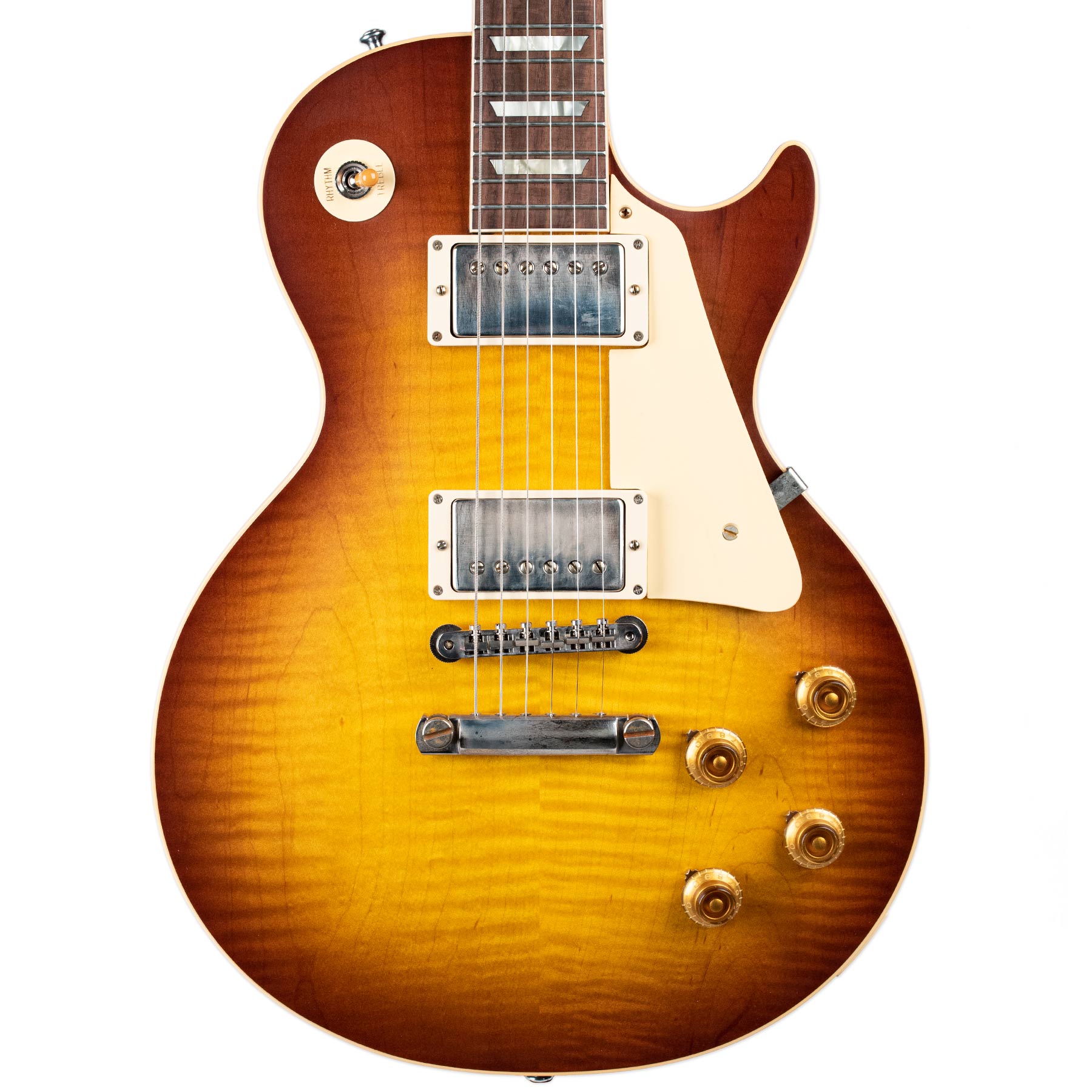 GIBSON CUSTOM SHOP 1958 LES PAUL STANDARD REISSUE- ICED TEA BURST VOS