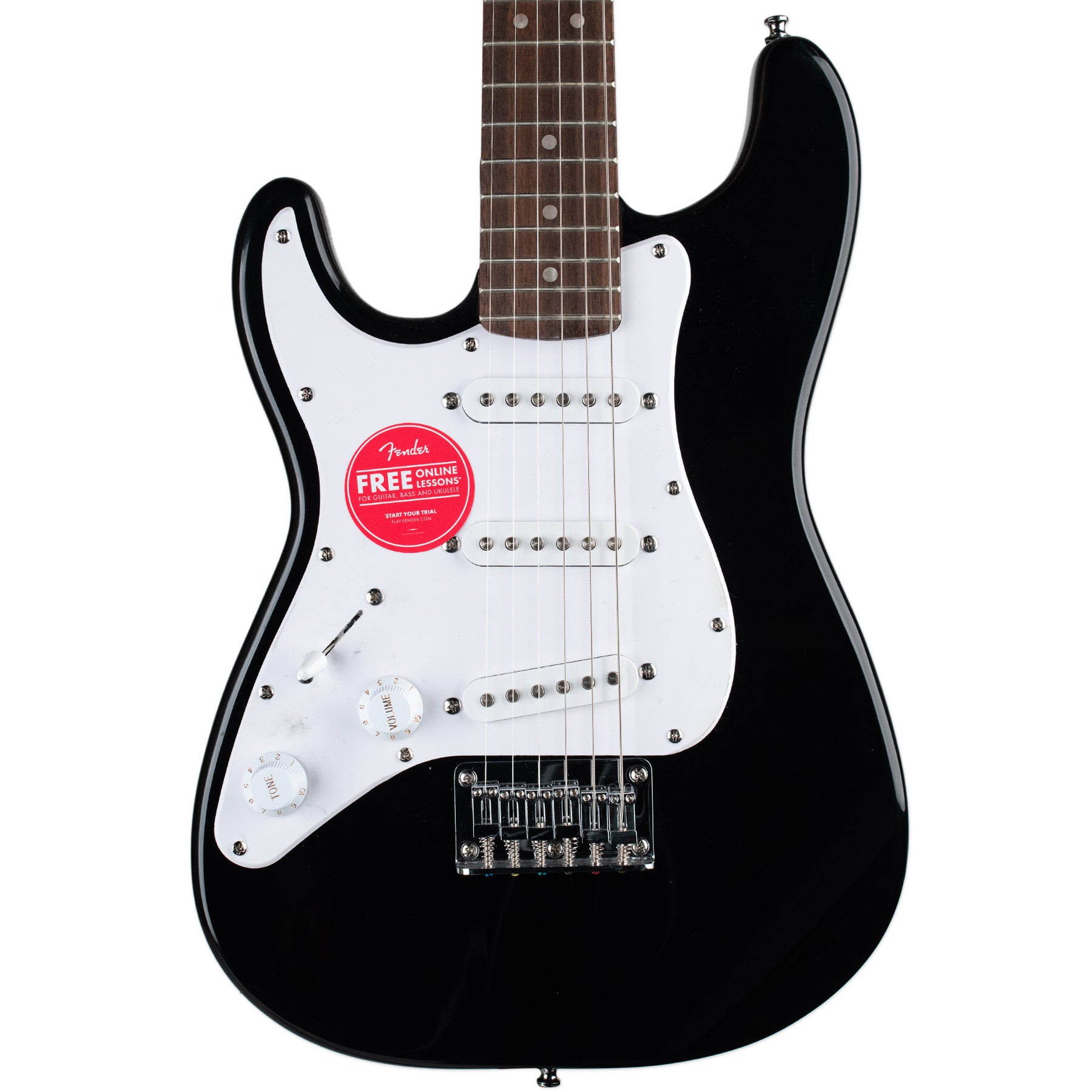 SQUIER MINI STRATOCASTER - BLACK LEFT-HANDED