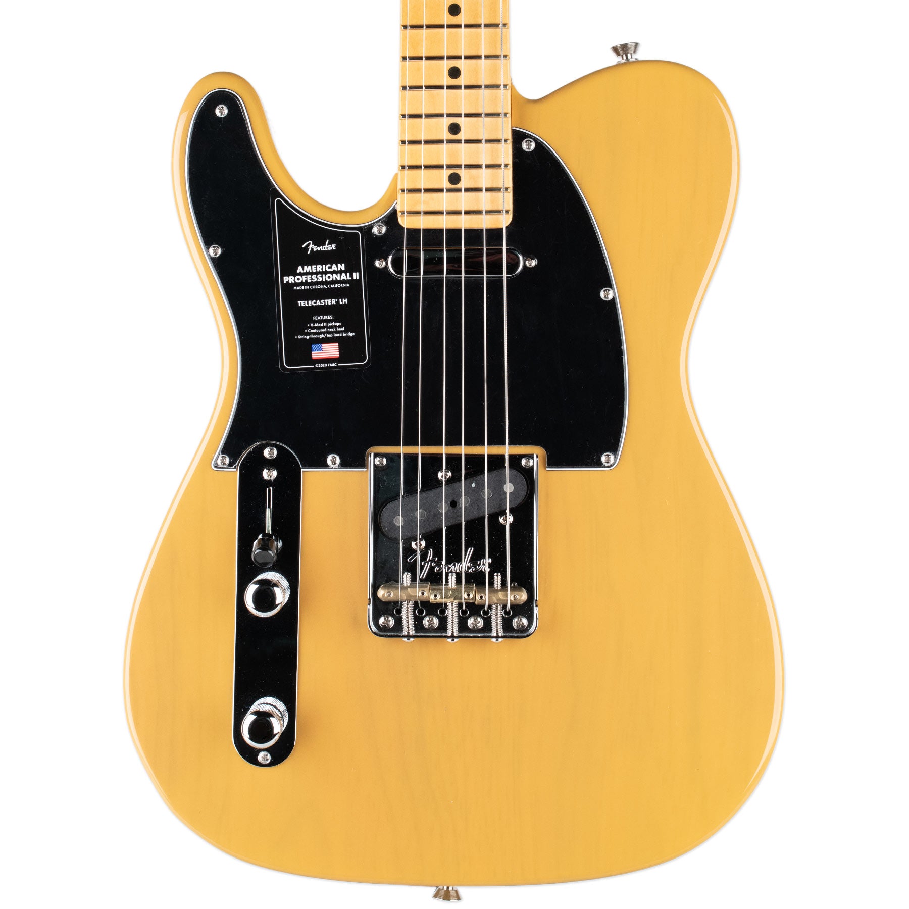 FENDER AMERICAN PROFESSIONAL II TELECASTER LEFT-HANDED BUTTERSCOTCH BLONDE