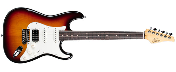 SUHR CLASSIC S HSS INDIAN ROSEWOOD FRETBOARD - 3 TONE SUNBURST