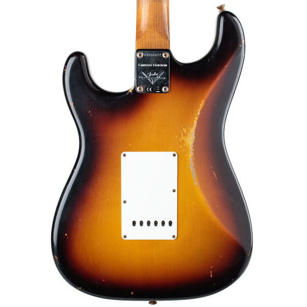 FENDER CUSTOM SHOP LIMTED EDITION '64 STRATOCASTER RELIC - FADED AGED 3-COLOUR SUNBURST